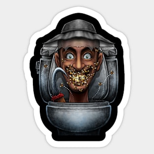 Horror toilet Monster #8 Sticker